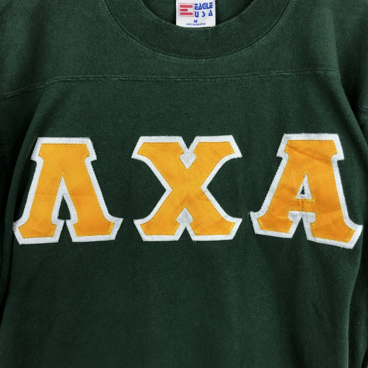 90'S EAGLE USA College T-shirt, Made in USA, Men's Size M (approx.), Vintage cotton green type Vintage Second Hand