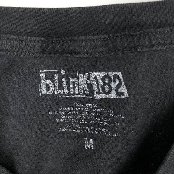 BLINK-182 Band T-Shirt (Men's Size M) cotton black type Vintage Second Hand