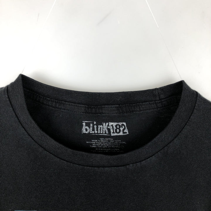 BLINK-182 Band T-Shirt (Men's Size M) cotton black type Vintage Second Hand