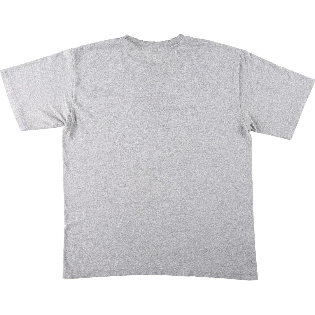 90'S The Cotton Exchange College T-shirt, Made in USA, Men's XL equivalent, Vintage cotton gray type Vintage Second Hand