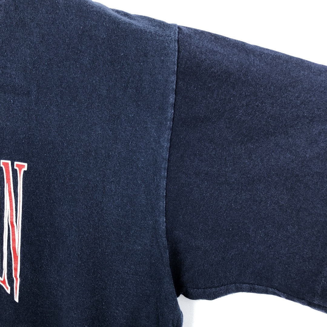 90'S Jansport Triple Print College T-Shirt, Made in USA, Men's XL (approx.) Vintage cotton navy blue type Vintage Second Hand