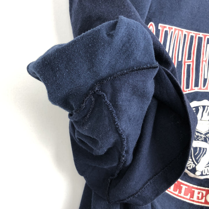 90'S Jansport Triple Print College T-Shirt, Made in USA, Men's XL (approx.) Vintage cotton navy blue type Vintage Second Hand