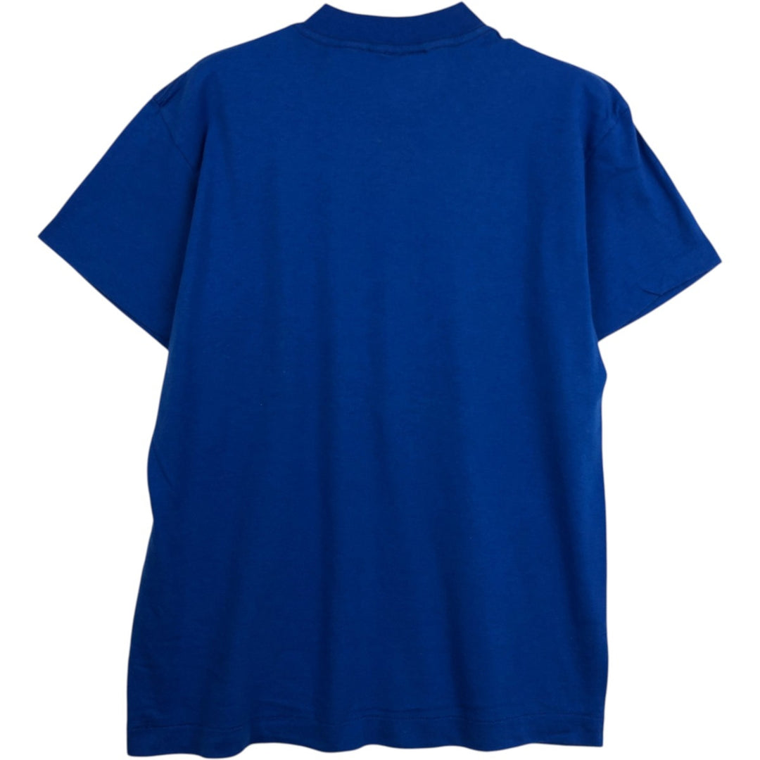 ~90'S TEE JAYS SELECT-T College T-shirt, Made in USA, Men's Size M (approx.), Vintage polyester blue type Vintage Second Hand