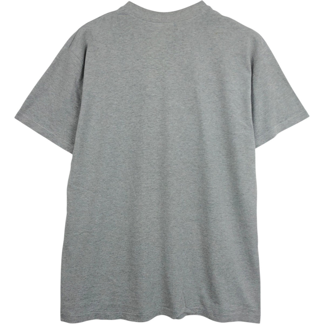 80'S Hanes Poly-Cotton Blue Tag College T-Shirt, Made in USA, Men's XL (approx.) Vintage cotton gray type Vintage Second Hand