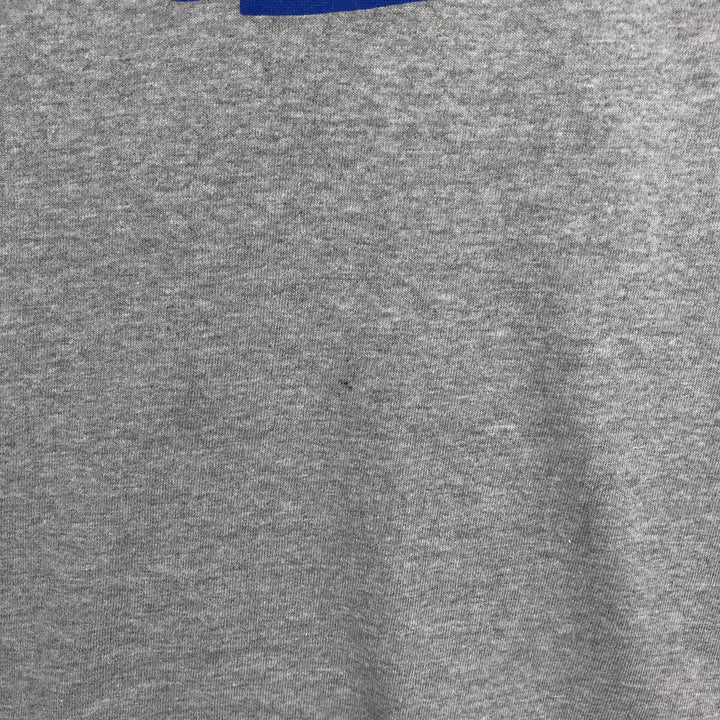 80'S Hanes Poly-Cotton Blue Tag College T-Shirt, Made in USA, Men's XL (approx.) Vintage cotton gray type Vintage Second Hand