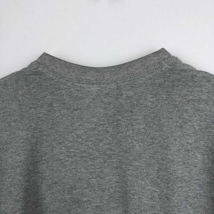 80'S Hanes Poly-Cotton Blue Tag College T-Shirt, Made in USA, Men's XL (approx.) Vintage cotton gray type Vintage Second Hand