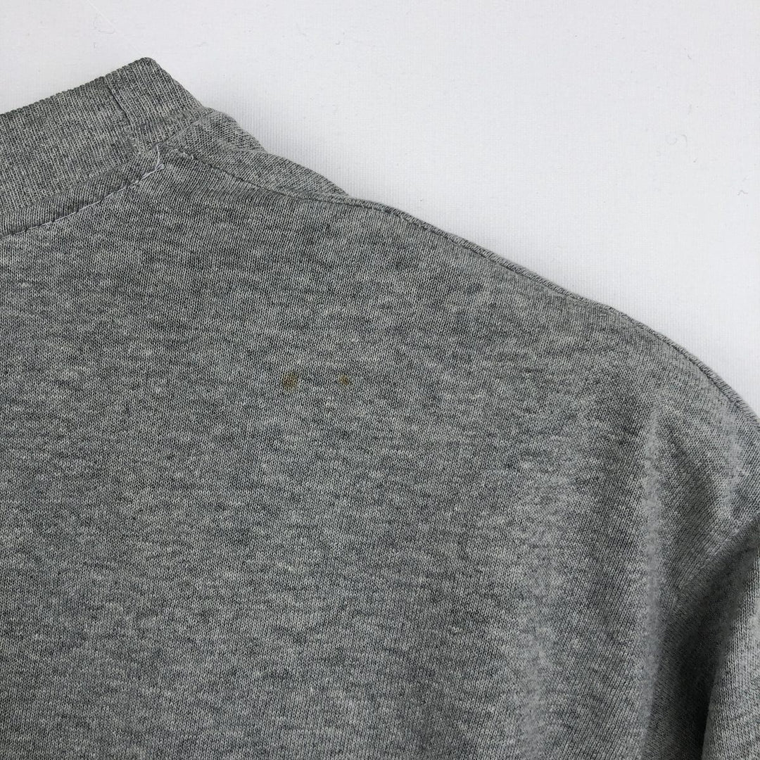 80'S Hanes Poly-Cotton Blue Tag College T-Shirt, Made in USA, Men's XL (approx.) Vintage cotton gray type Vintage Second Hand