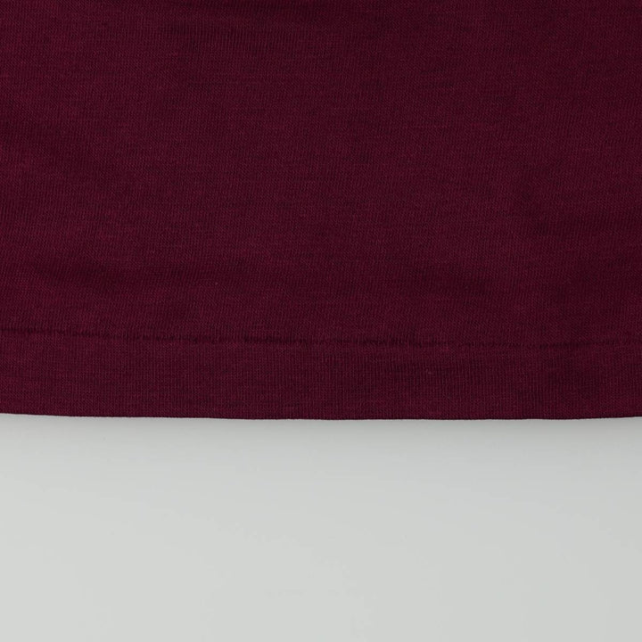 MALER V-neck, 5/8 sleeve mesh football t-shirt, men's size M equivalent, vintage. unclear burgundy type Vintage Second Hand
