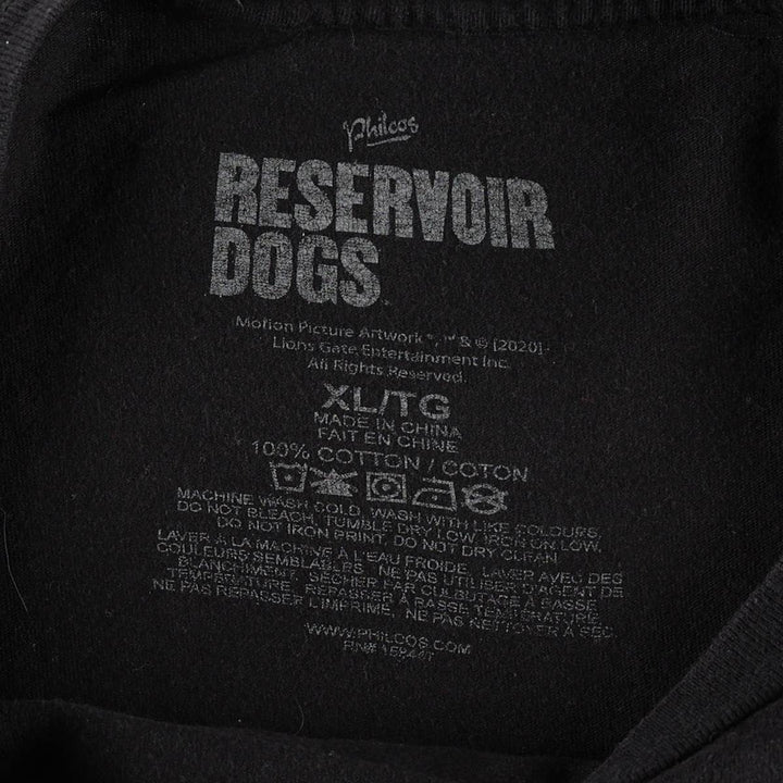 RESERVOIR DOGS Movie T-Shirt (Men's XL equivalent) cotton black type Vintage Second Hand