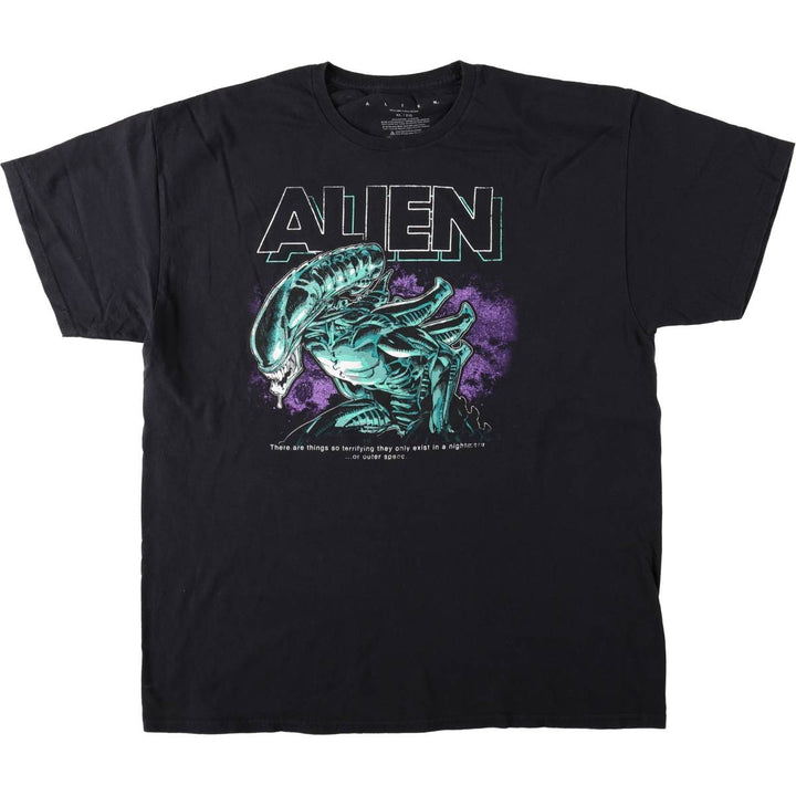 ALIEN Alien Movie T-shirt Men's XL size cotton black type Vintage Second Hand
