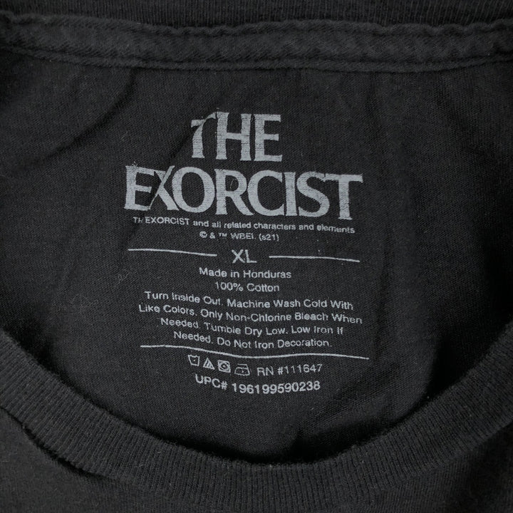 THE EXORCIST Movie T-Shirt (Men's XL equivalent) cotton black type Vintage Second Hand