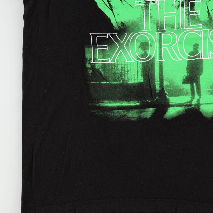 THE EXORCIST Movie T-shirt for men, size L cotton black type Vintage Second Hand