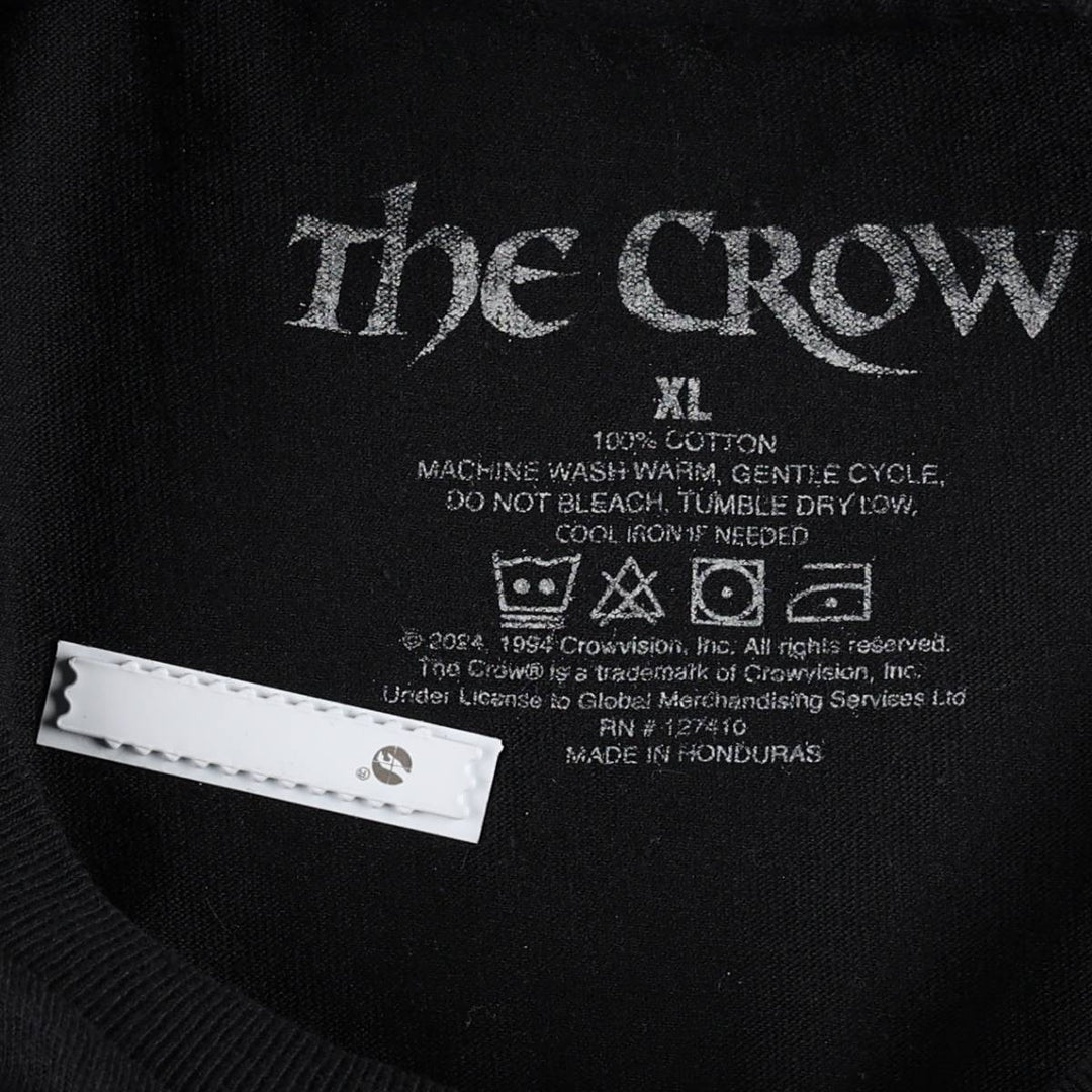 THE CROW Movie T-Shirt (Men's XL equivalent) cotton black type Vintage Second Hand