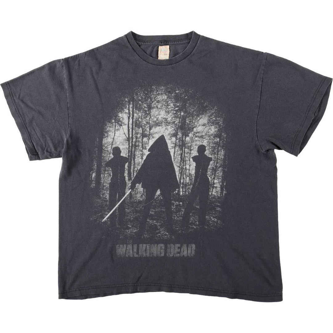 Delta (DELTA) THE WALKING DEAD Daryl Dixon Movie T-Shirt Men's XL (approx.) cotton Charcoal Vintage Second Hand