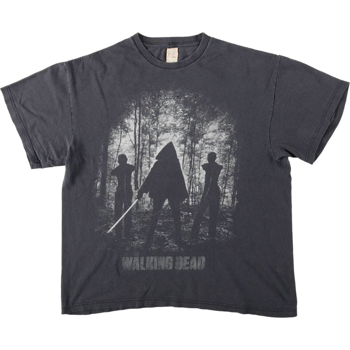 Delta (DELTA) THE WALKING DEAD Daryl Dixon Movie T-Shirt Men's XL (approx.) cotton Charcoal Vintage Second Hand