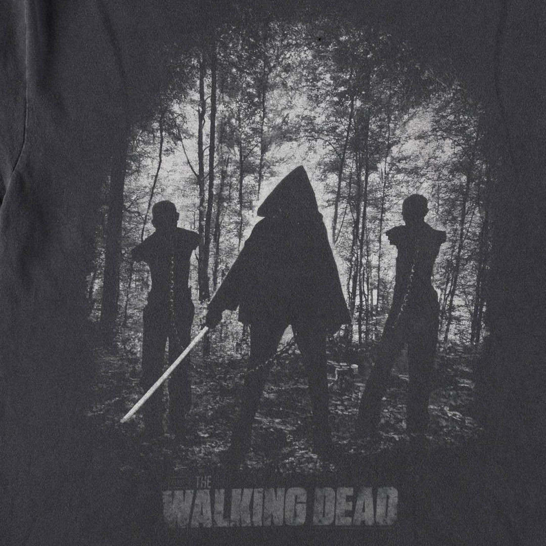 Delta (DELTA) THE WALKING DEAD Daryl Dixon Movie T-Shirt Men's XL (approx.) cotton Charcoal Vintage Second Hand