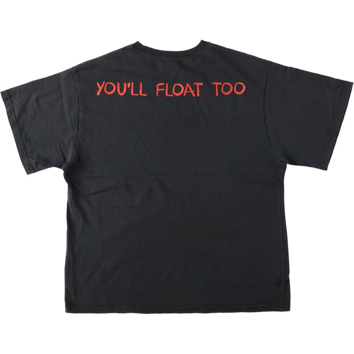 IT Movie T-shirt Men's M size cotton black type Vintage Second Hand