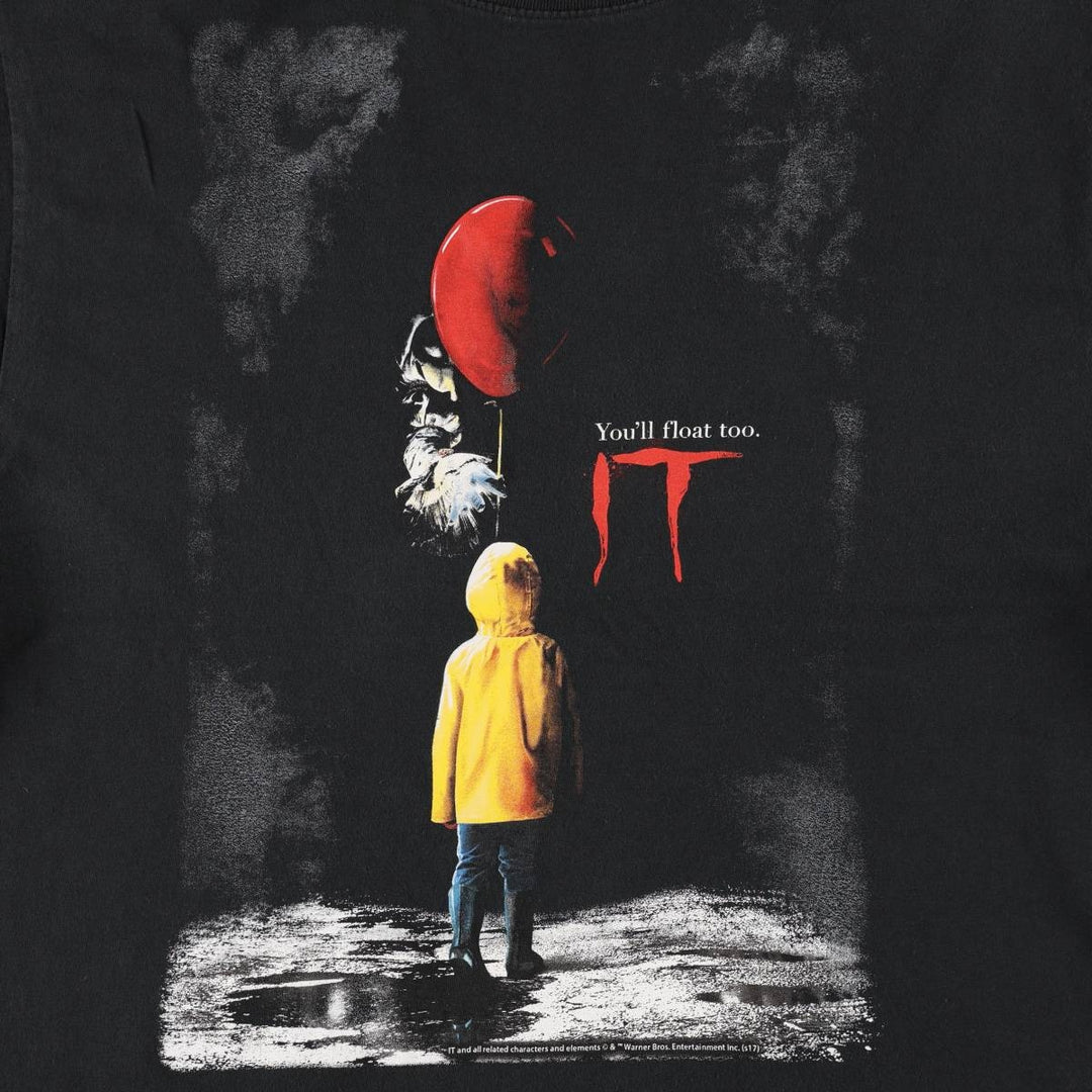 IT Movie T-shirt Men's M size cotton black type Vintage Second Hand