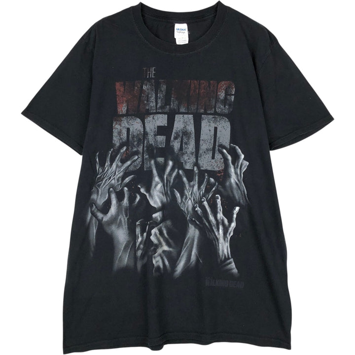 Gildan THE WALKING DEAD Movie T-shirt for men, size L cotton black type Vintage Second Hand