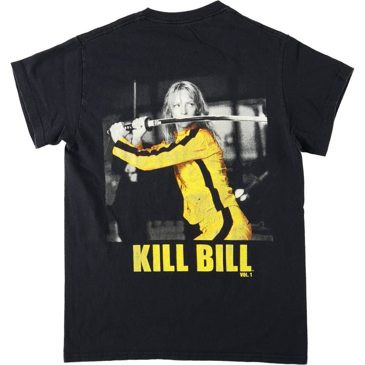 KILL BILL Movie T-shirt, Men's S size cotton black type Vintage Second Hand