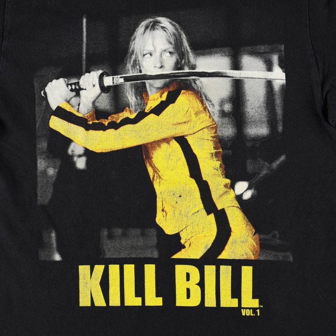 KILL BILL Movie T-shirt, Men's S size cotton black type Vintage Second Hand