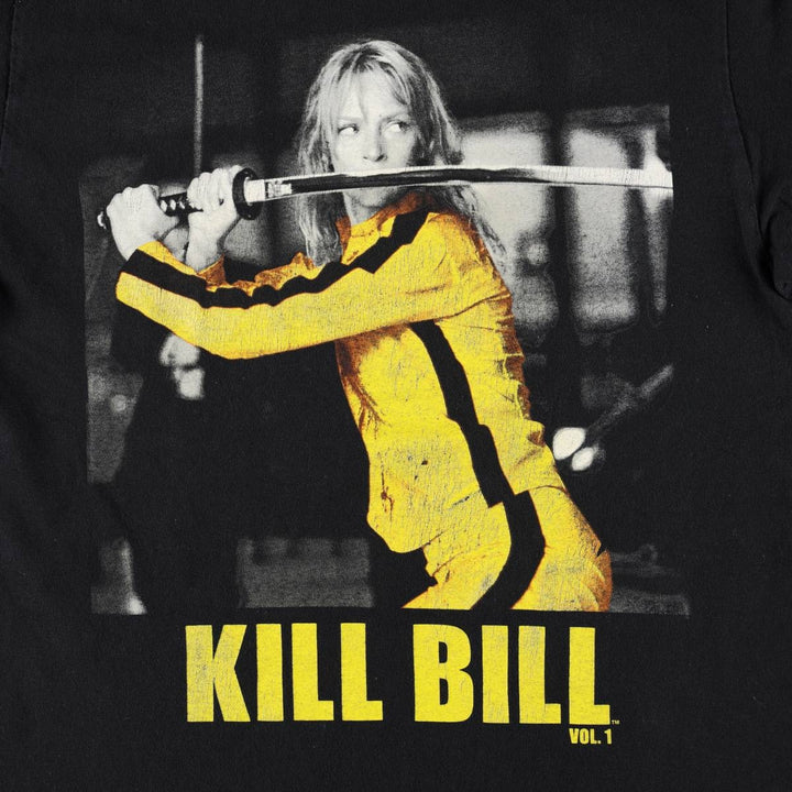 KILL BILL Movie T-shirt, Men's S size cotton black type Vintage Second Hand