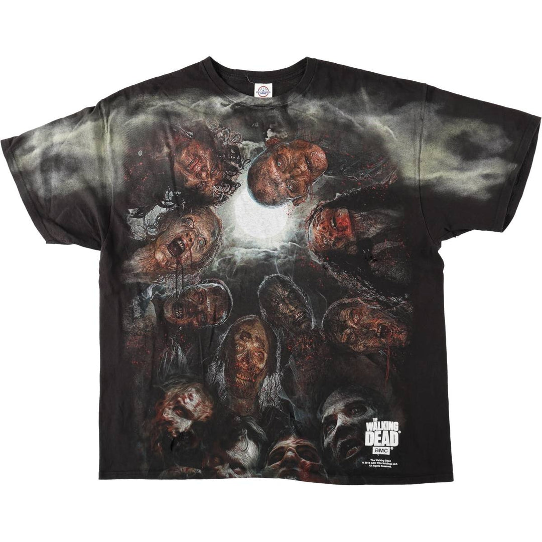 Delta DELTA THE WALKING DEAD The Walking Dead Movie T-shirt Men's XXL cotton black type Vintage Second Hand