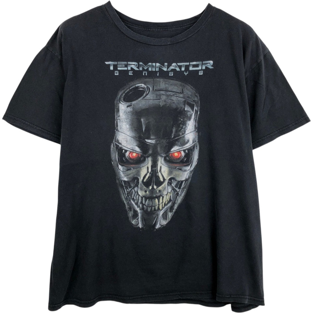 TERMINATOR Movie T-Shirt (Men's XL equivalent) cotton black type Vintage Second Hand
