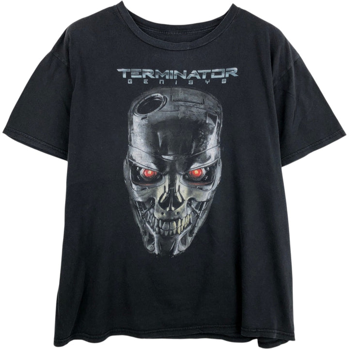 TERMINATOR Movie T-Shirt (Men's XL equivalent) cotton black type Vintage Second Hand