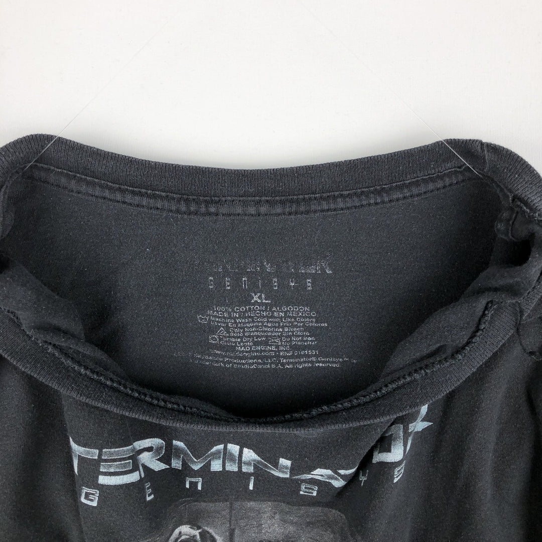 TERMINATOR Movie T-Shirt (Men's XL equivalent) cotton black type Vintage Second Hand