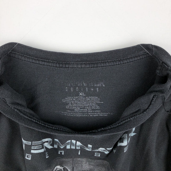 TERMINATOR Movie T-Shirt (Men's XL equivalent) cotton black type Vintage Second Hand