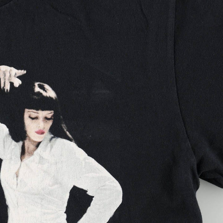 PULP FICTION Pulp Fiction Movie T-shirt Men's M size cotton black type Vintage Second Hand