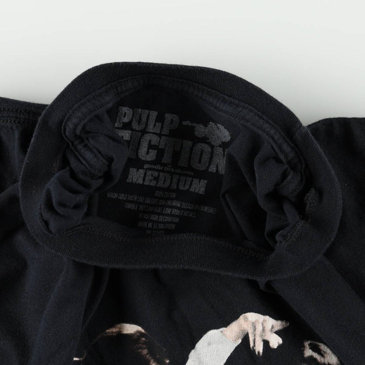 PULP FICTION Pulp Fiction Movie T-shirt Men's M size cotton black type Vintage Second Hand