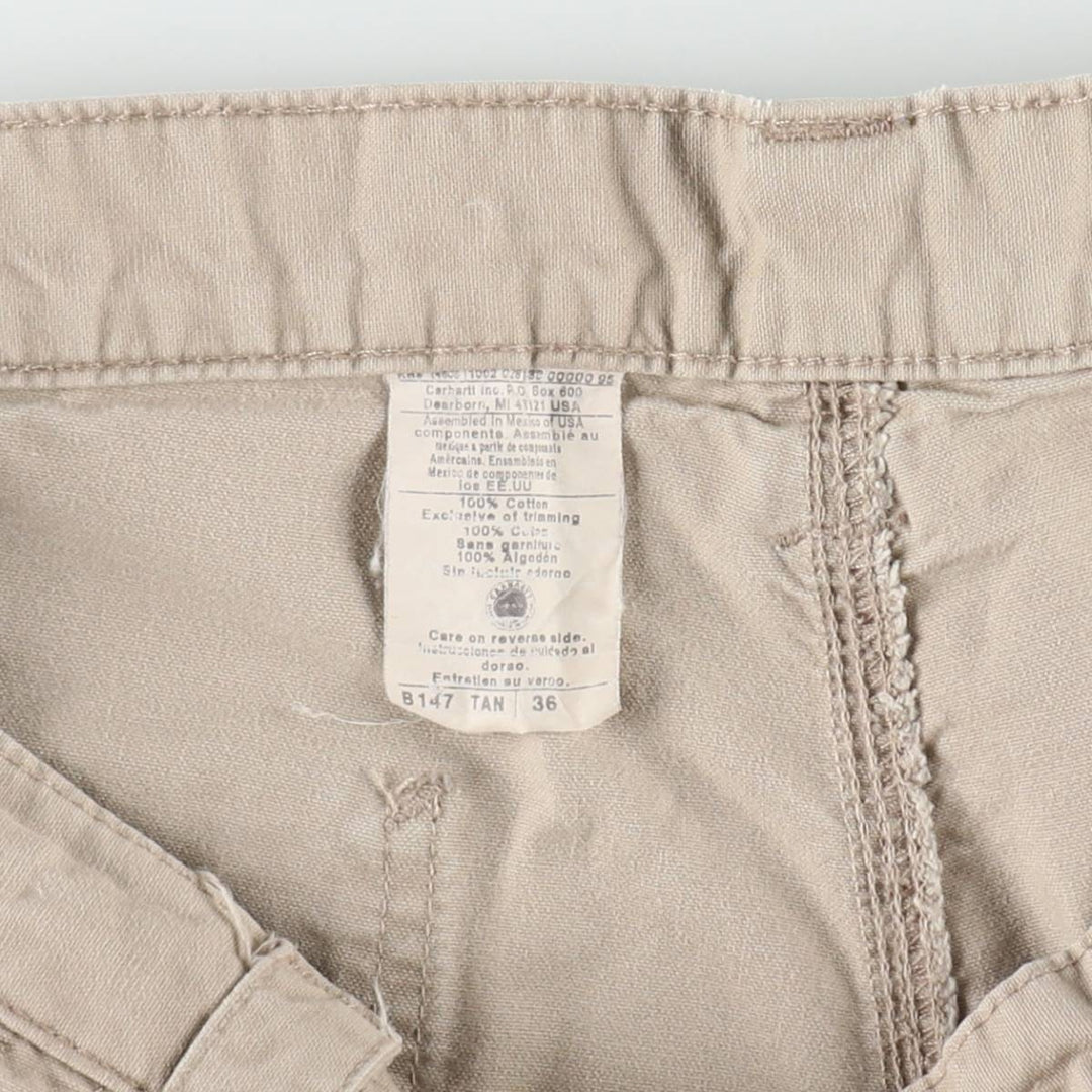Carhartt Duck Painter Shorts, Men's, Size W37 cotton Beige type Vintage Second Hand