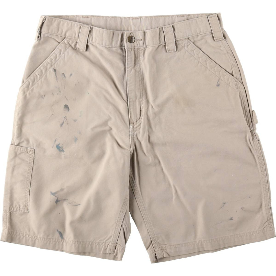 Carhartt ORIGINAL FIT Duck Painter Shorts, Men's, W36 equivalent cotton Beige type Vintage Second Hand