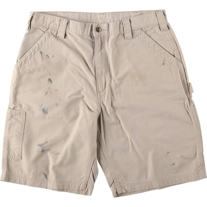 Carhartt ORIGINAL FIT Duck Painter Shorts, Men's, W36 equivalent cotton Beige type Vintage Second Hand