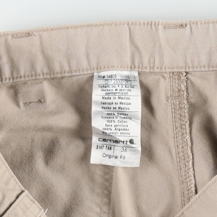 Carhartt ORIGINAL FIT Duck Painter Shorts, Men's, W36 equivalent cotton Beige type Vintage Second Hand
