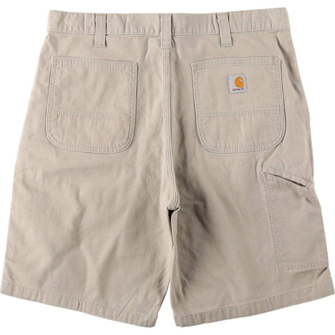 Carhartt Relaxed Fit Duck Canvas Work Shorts (Men's W37 equivalent) unclear Beige type Vintage Second Hand