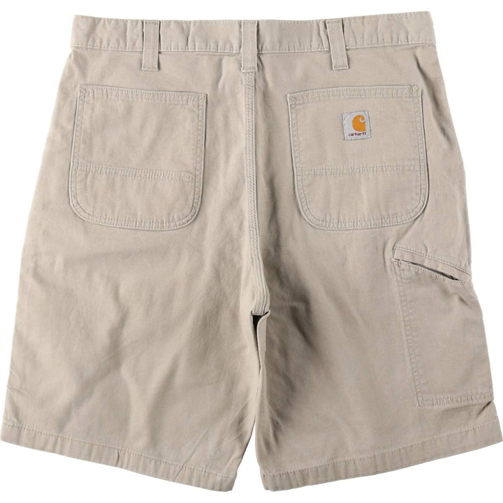 Carhartt Relaxed Fit Duck Canvas Work Shorts (Men's W37 equivalent) unclear Beige type Vintage Second Hand