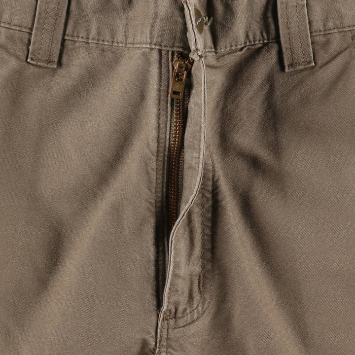 Carhartt ORIGINAL FIT Duck Canvas Painter Shorts (Men's W35 equivalent) cotton Charcoal Vintage Second Hand