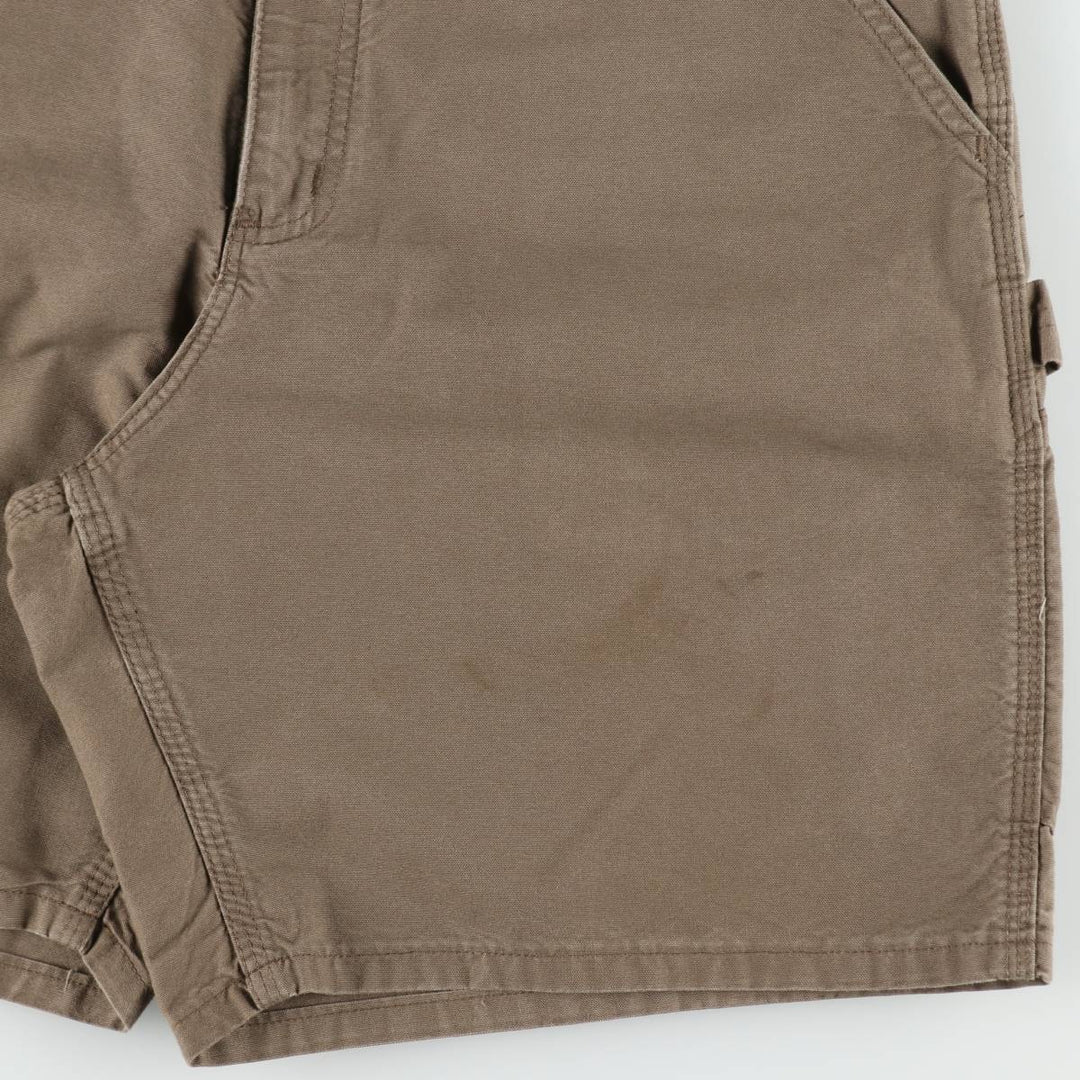 Carhartt ORIGINAL FIT Duck Canvas Painter Shorts (Men's W35 equivalent) cotton Charcoal Vintage Second Hand