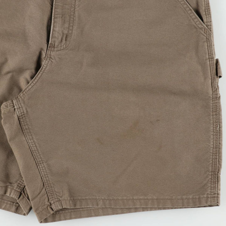Carhartt ORIGINAL FIT Duck Canvas Painter Shorts (Men's W35 equivalent) cotton Charcoal Vintage Second Hand