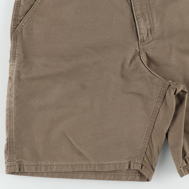 Carhartt ORIGINAL FIT Duck Canvas Painter Shorts (Men's W35 equivalent) cotton Charcoal Vintage Second Hand