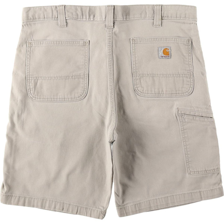Carhartt Relaxed Fit Duck Painter Shorts, Men's W37 cotton Beige type Vintage Second Hand