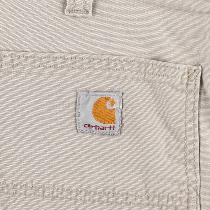 Carhartt Relaxed Fit Duck Painter Shorts, Men's W37 cotton Beige type Vintage Second Hand