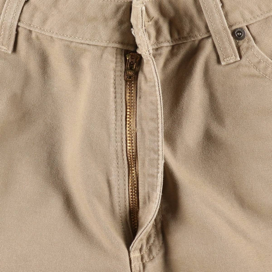 2000'S Carhartt duck canvas shorts, women's size XXL (equivalent to W36). cotton Beige type Vintage Second Hand