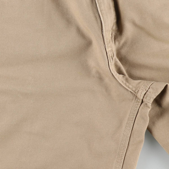 2000'S Carhartt duck canvas shorts, women's size XXL (equivalent to W36). cotton Beige type Vintage Second Hand