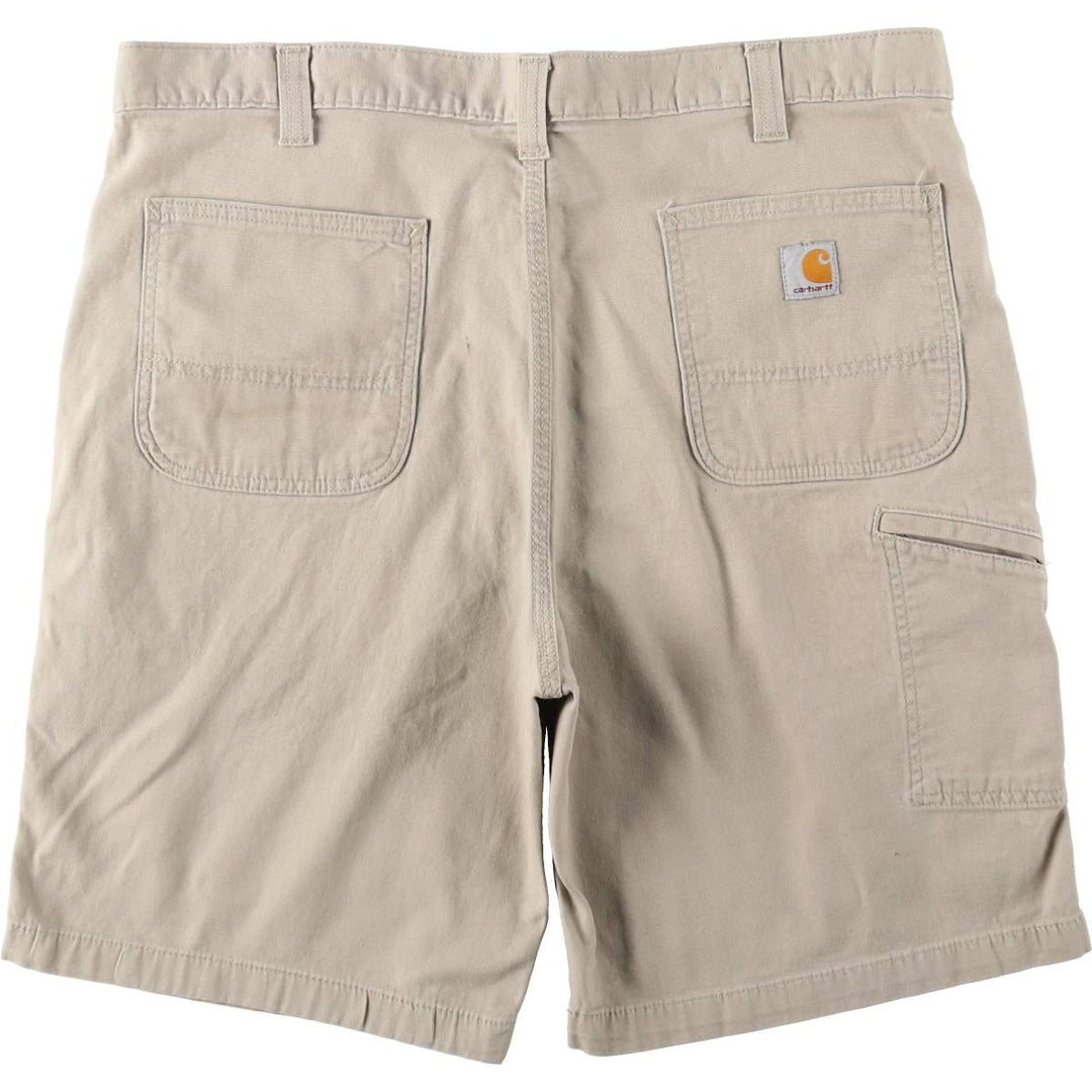 Carhartt Relaxed Fit Duck Canvas Work Shorts (Men's W39 equivalent) unclear Beige type Vintage Second Hand