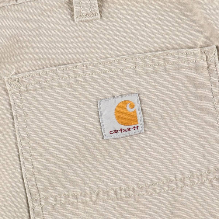 Carhartt Relaxed Fit Duck Canvas Work Shorts (Men's W39 equivalent) unclear Beige type Vintage Second Hand