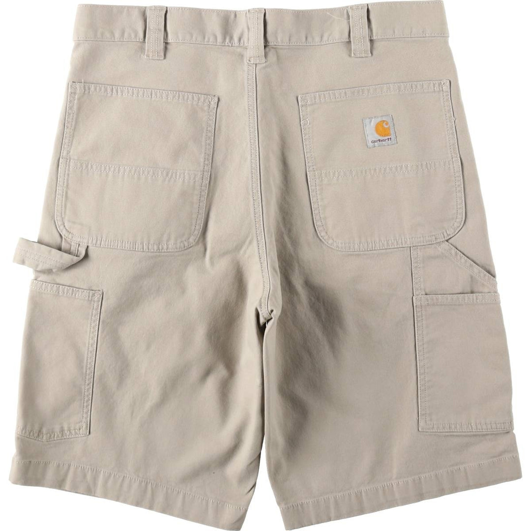 Carhartt Relaxed Fit Duck Painter Shorts, Shorts, Men's, W34 equivalent cotton Beige type Vintage Second Hand